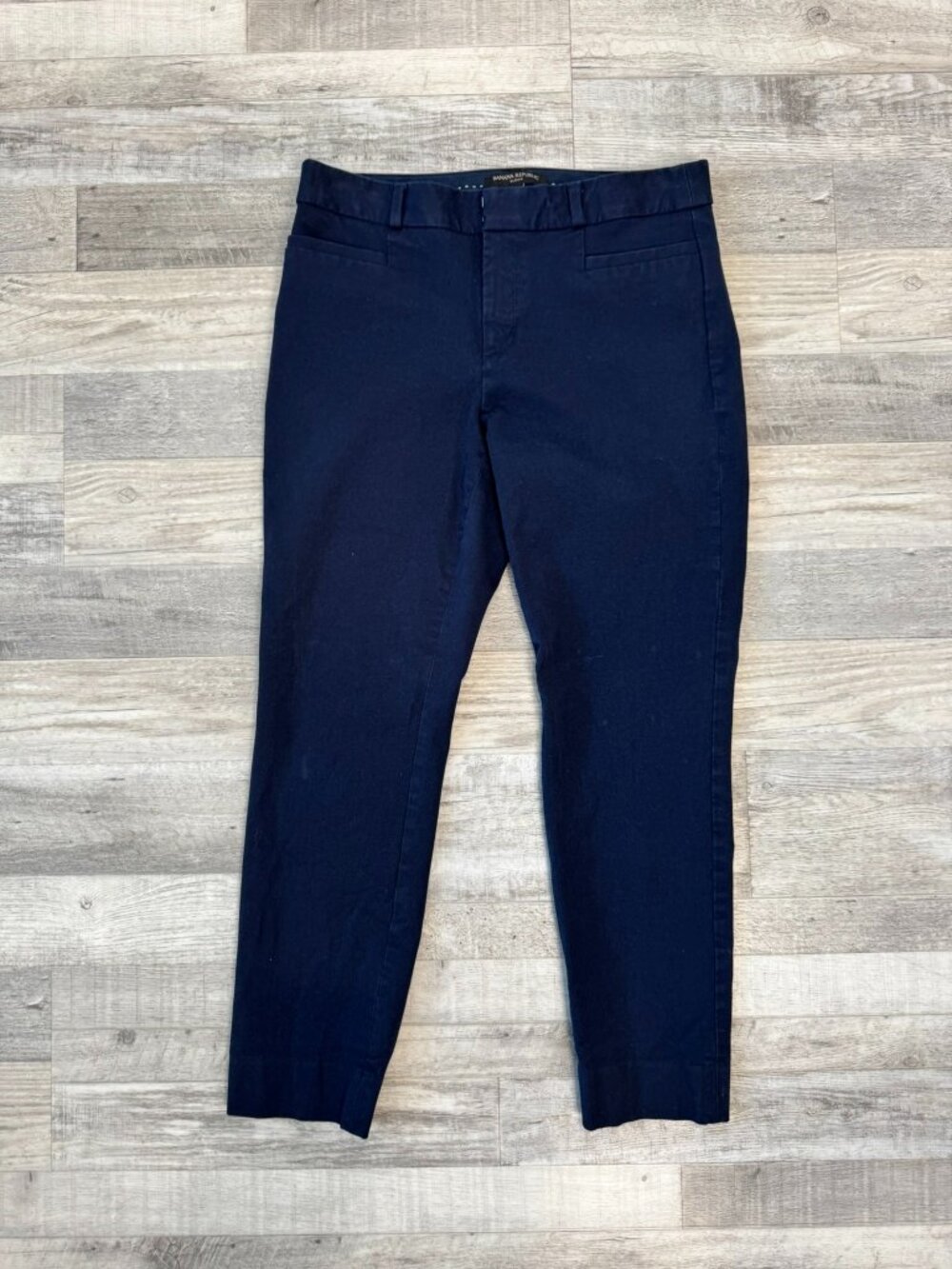 Banana Republic Navy Sloan Pants Size 6 Skinny Fit, Ankle O6